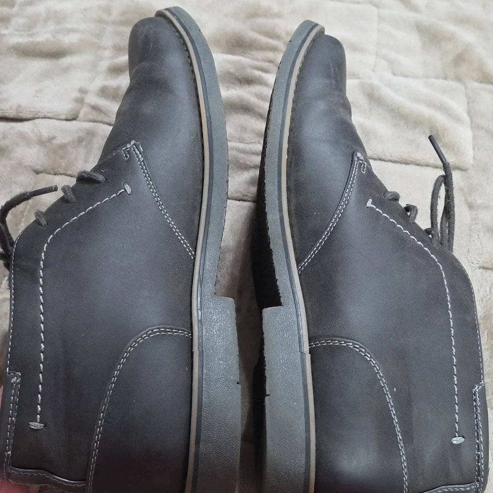 Sonoma Vitalize Ortholite Men's Chukka Boots Dark Gray Laces Casual Sz 11 EUC